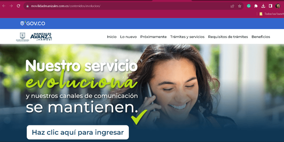 Introducing Online Mobility: Manizales’ New Digital Service Portal