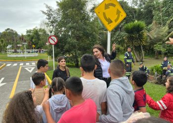 Niños y niñas con discapacidad participaron en jornada de movilidad segura