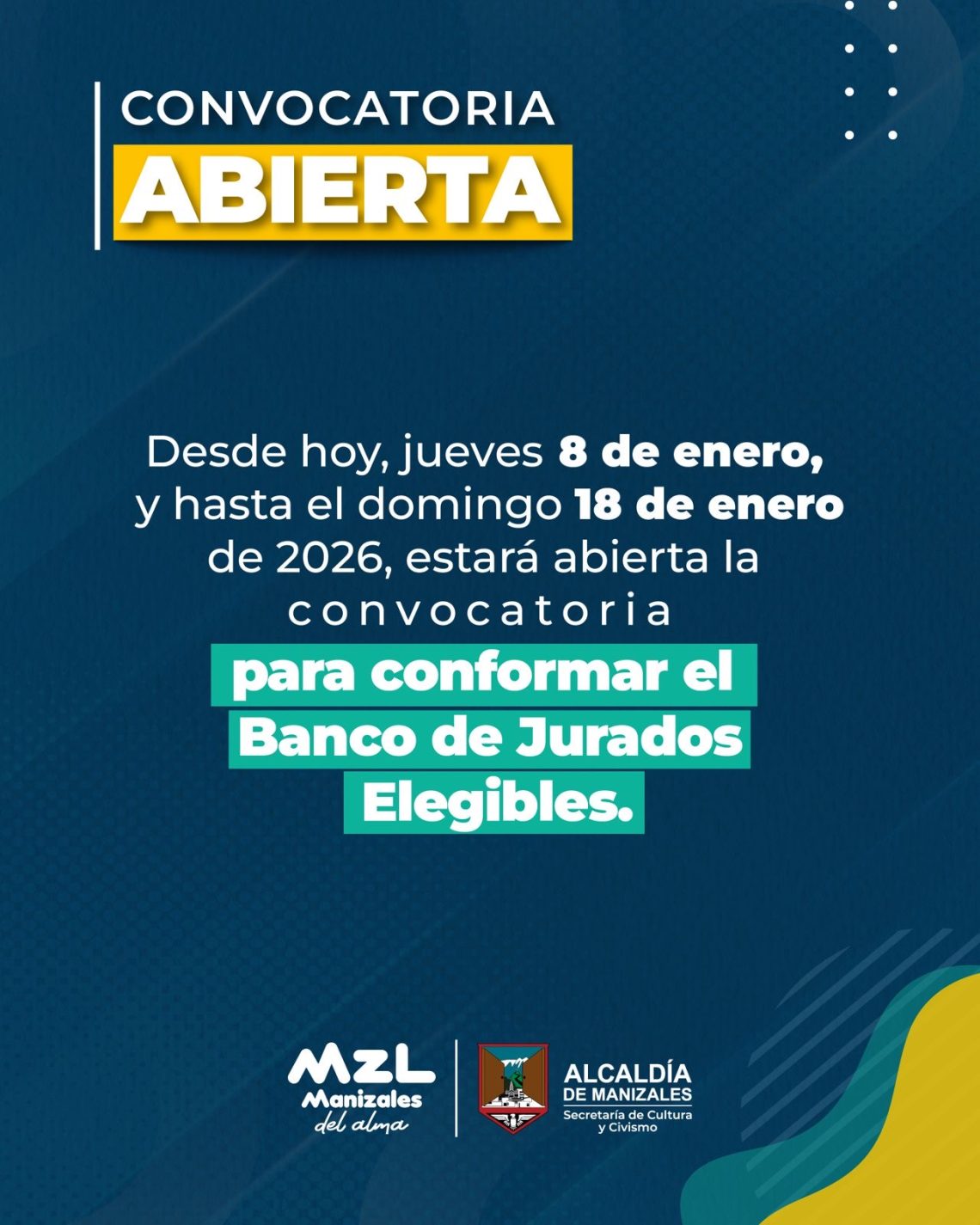 Abierta la convocatoria del Banco de Jurados Elegibles que evaluará las ...