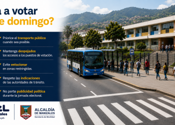 Conozca las medidas de movilidad que regirán durante la jornada electoral en Manizales