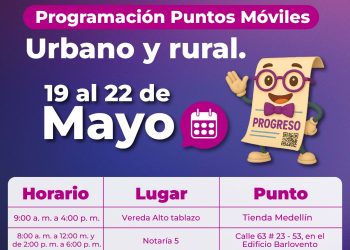 Conozca los nuevos puntos móviles de recaudo que estarán en Manizales del 19 al 22 de mayo