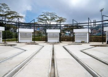 Ejecutan trabajos de acabados en el Parque Metropolitano