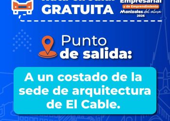 Ruta circular gratuita conectará a El Cable y Expoferias, durante la Feria Empresarial y de Emprendimiento Manizales del Alma