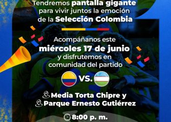 Chipre y el Parque Ernesto Gutiérrez, con pantallas gigantes para alentar a la Selección Colombia