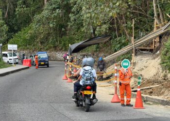 Así está la movilidad en el ingreso a La Francia y Los Alcázares por ejecución de obras
