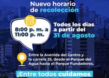 Recuerde: nuevos horarios para la recolección de residuos en el Centro Histórico de Manizales