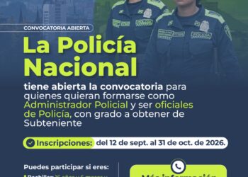 Se abren las convocatorias para ser oficiales de la Policía Nacional