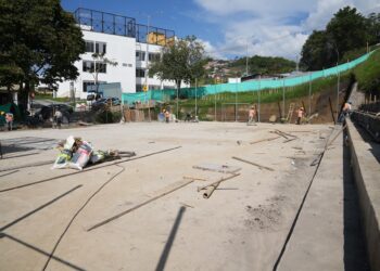 La construcción del nuevo espacio Recreodeportivo en La Linda avanza por encima de lo programado