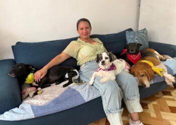 Olga Liliana Reinosa, la mujer que abre su hogar y su corazón a los peluditos que pocos quieren adoptar