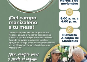 Gobierno en la Calle Campesino llega a la Alcaldía de Manizales con productos frescos del campo